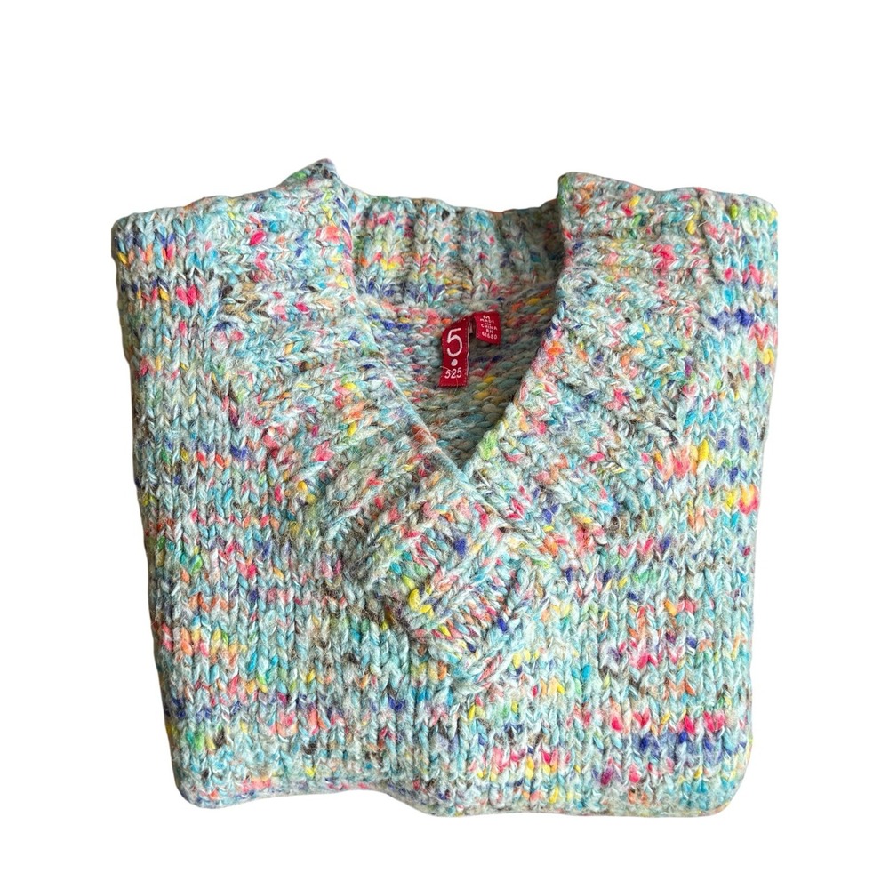 525 Multicolor Chunky Knit Sweater – Size‎ M